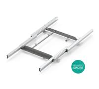 T98L - GUIDE POUR TABLES EXTENSIBLES SYNCHRONISÉES CHARGE 80 KG (900 mm) - 2 rallonge de 45 cm