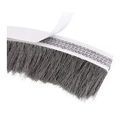 TA-VIGOR - Bande d’étanchéité adhésive en feutre pour porte, joint de fenêtre en pile de brosse, bande de brosse pour cadre de fenêtre, excluseur de courants d’air 15 m (L) x 9 mm (L) x 23 mm (E) Gris