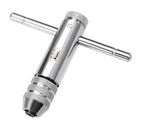 TA-VIGOR liquet réglable avec poignée en T, support de taraud à cliquet réversible pour tarauds métriques M3-M8, alésoir de taraudage liquet, outil à main, corps de 85 mm