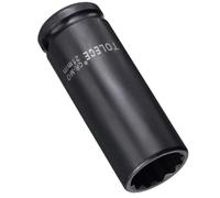 TA-VIGOR Douille à choc profonde à 12 points, entraînement 1,27 cm, broche métrique de 21 mm e tournevis, douille à choc en acier CR-MO durable, longueur 78 mm, douille à impact pour réparation