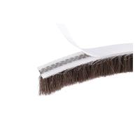 TA-VIGOR - Joint adhésif à brosse pour calfeutrage, 10 m (L) x 7 mm (L) x 8 mm (E) en feutre adhésive, joint de porte à pile de laine, joint de calfeutrage haute densité pour porte et fenêtre