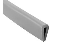 TA-VIGOR Joint de bord en U gris en caoutchouc pour bordure en U, bande d'étanchéité en forme de U pour protection de bord, convient aux bords de 0,51 mm à 1,02 mm, 3,05 m de long