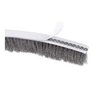 TA-VIGOR Joint de calfeutrage à brosse, bande adhésive en feutre de 15 m (L) x 7 mm (L) x 6 mm (E) pour porte, joint de porte en pile de calfeutrage, joint de brosse à haute densité pour fenêtre et
