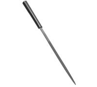 TA-VIGOR Limes aiguilles rondes en acier 4 mm x 160 mm | Dents à double coupe, longueur de limage de 78 mm, poignées en plastique antidérapantes pour façonner le métal