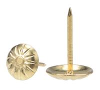 TA-VIGOR Lot de 100 punaises pour tapisserie, décoration de meubles - Pour canapé, chaise, lit - 11 x 16 mm (doré)