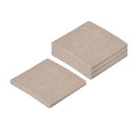 TA-VIGOR Lot de 16 patins autocollants en feutre pour meubles - 50 mm x 50 mm - Protection de sol carrée pour pieds de chaise et de table - Anti-rayures - Beige - Pour sols en bois, stratifié et