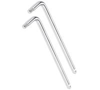 TA-VIGOR Lot de 2 clés d'extension en forme de L de 6,35 mm, outil de barre de disjoncteur de douille de 15,2 cm, acier au chrome vanadium CR-V avec boule à ressort sécurisée, longue poignée pour les