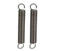 TA-VIGOR Lot de 2 ressorts de traction avec double crochet, diamètre du fil de 1,2 mm, diamètre extérieur de 10 mm, longueur libre de 70 mm, ressort en acier pour réparations de bricolage, machines