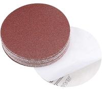 TA-VIGOR Lot de 20 disques abrasifs PSA à grain 40, 12,7 cm, sans trou, auto-adhésifs en oxyde d'aluminium, pour ponçage du bois, de la peinture, du plastique et du métal