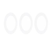 TA-VIGOR Lot de 3 anneaux Goof en métal de 8,1 cm pour spot encastré, finition mate pour plafonnier, mur, canette