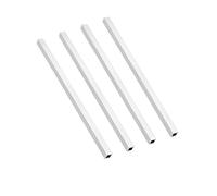 TA-VIGOR Lot de 4 tubes carrés en aluminium 6063, 8 mm x 8 mm x 1 mm, épaisseur de paroi, 200 mm de long, tubes rectangulaires sans couture pour la construction de logements industriels