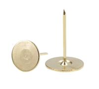TA-VIGOR Lot de 40 punaises à tête plate résistantes, punaises décoratives pour mur, tableau en liège et tableau d'affichage - punaises pour meubles de 19 mm x 30 mm pour la maison, le bureau et