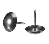 TA-VIGOR Lot de 40 punaises décoratives pour meubles, canapés, chaises, lits, 11 mm x 17 mm, pour clous d'ameublement, loisirs créatifs et décoration d'intérieur Noir