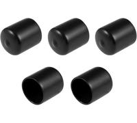 TA-VIGOR Lot de 5 embouts en caoutchouc ronds flexibles de 26 mm ID pour vis, tubes, câbles, fils, etc. Noir