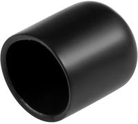 TA-VIGOR Lot de 50 embouts en caoutchouc ronds flexibles de 14 mm ID - Cache-boulons en vinyle noir pour vis, tubes, câbles, fils, etc