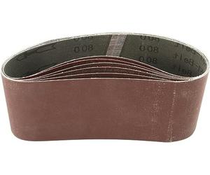 TA-VIGOR Lot de 6 bandes abrasives de 100 mm x 610 mm, grain 800, 10,2 x 61 cm en oxyde d'aluminium pour ponceuse à bande portable, finition du bois, métal, cloison sèche, polissage, papier abrasif