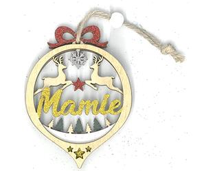 Tabac du Bassigny Décoration de Noël en Bois Ajouré - Mamie 1