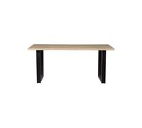 Table 180x90 en chêne massif beige avec pieds en forme du U Tablo