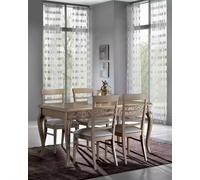 Table 4x chaises Vitrine Sideboard 8pcs Set salle à manger groupe Garniture Meubles