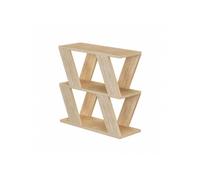- Table à café 2 niveaux - L.60 x H.57 cm - Beige - Lazena