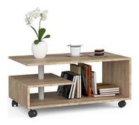 Akord Table basse sur roulettes - Chêne sonoma
