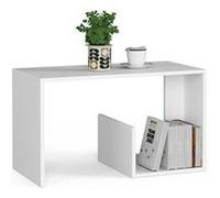 AKORD Table de Salon Paul | L80 x H45 x P40 cm | Table Basse Design Moderne | Tables Basses de Salon Base Bar Minimaliste | Tableau Meuble de Rangement Chambre | Panneau Stratifié 16mm