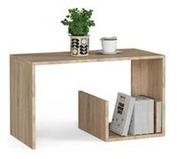 AKORD Table de Salon Paul | L80 x H45 x P40 cm | Table Basse Design Moderne | Tables Basses de Salon Base Bar Minimaliste | Tableau Meuble de Rangement Chambre | Panneau Stratifié 16mm
