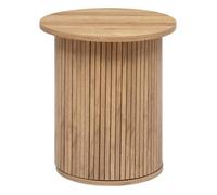 Table à café ""Colva"" en placage effet bois D45cm - Atmosphera Créateur d'intérieur