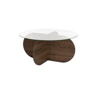 Hanah home table basse ronde - Noyer