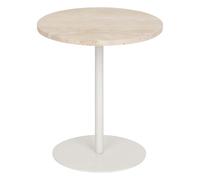 Table à café en travertin - Blanc