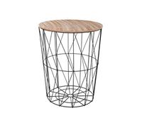 Table à café filaire Kumi - Diam. 47 cm - Noir