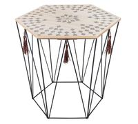 Atmosphera – Table d'appoint Kumi octogonale – métal et bois