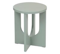 Table à café Table d'appoint aux Lignes Graphiques Bois Vert D 40 cm - Atmosphera
