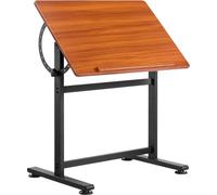 Table à dessin réglable 0°90° inclinable Bureau à dessin en bois avec cadre en H
