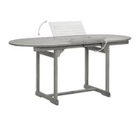 Table à dîner de jardin (120-170)x80x75 cm Bois d'acacia massif