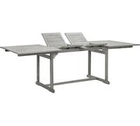 Table à dîner de jardin (160-240)x100x75cm Bois d'acacia massif