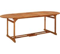 Table à dîner de jardin 220x90x75 cm Bois d'acacia massif