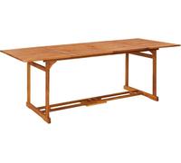 Table à dîner de jardin 220x90x75 cm Bois d'acacia massif