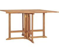 Table à dîner de jardin pliable 110x110x75 cm Teck massif