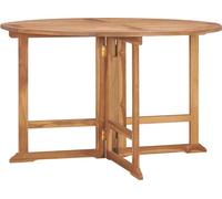 Table à dîner de jardin pliable Ø110x75 cm Bois massif de teck