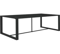 Table à dîner d'extérieur Anthracite 120x60x66 cm Aluminium