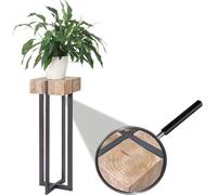 Table à fleurs HWC-A15, support à fleurs colonne à fleurs, sapin massif rustique MVG 100x32x32cm