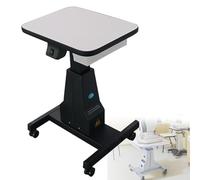 Table à instruments motorisée, table élévatrice d'optométrie, chariot médical, chariot dentaire, hauteur réglable de 25,59 à 32,28 pouces, table de travail motorisée pour lunettes optiques,Black