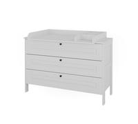 Table à langer Vitalispa Ajaton Blanc 133x98.4cm avec 3 tiroirs, Model 50167