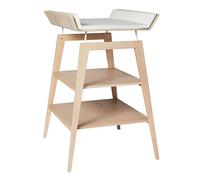 Table à langer avec matelas Linea bois de hêtre naturel