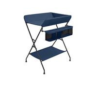 vidaXL Table à langer bleu marine fer