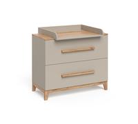 Table à langer Vitalispa Malia Cachemire/Artisan 108x98cm avec matelas à langer, Model 58354