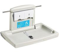 Table à langer pliable, équipée de sangles de sécurité et de barres de maintien, idéale pour les toilettes publiques et les établissements de garde d'enfants