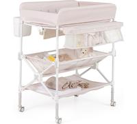 Table à langer portable avec hauteur réglable et rangement
