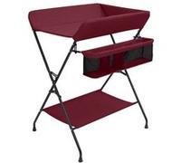 vidaXL Table à langer rouge fer